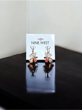 Nine West Butterfly Lever Dangle Earrings